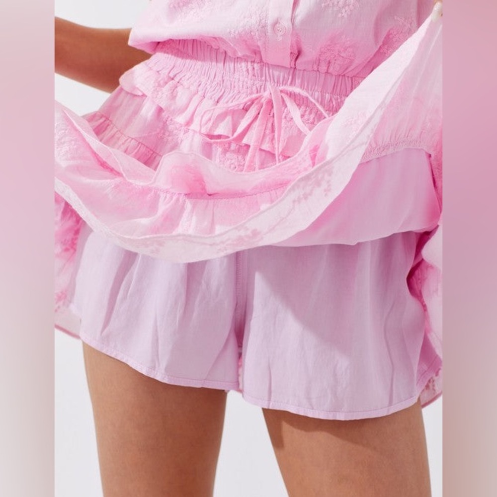 Eyelet Ruffle Dress with Shorts - Picture 5 of 6